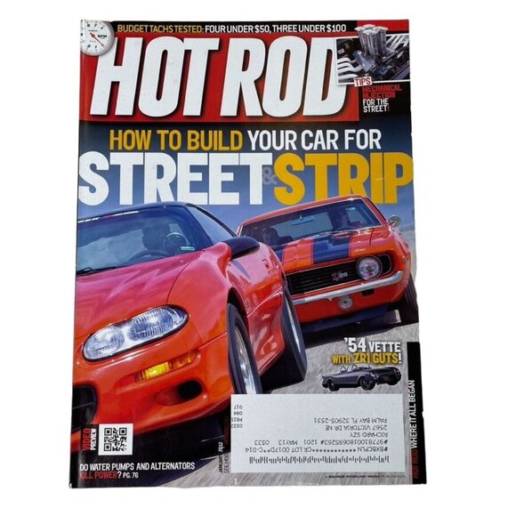 Hot Rod Magazine u January 2012 Mechanical Injection 54 Vette with ZR1 Guts - Picture 1 of 4